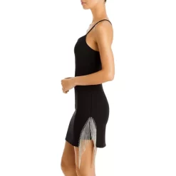 Coupon 🔔 FORE Asymmetric Crystal Fringe Mini 👗 Dress White 👍 -DealsSunset & Spring Store unnamed file 152