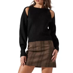 Cheapest โจ ASTR The Label Adira Cutout Sweater Black ๐