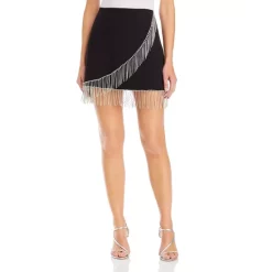 Best Pirce 👍 FORE Fringe 👗 Skirt Black 😍