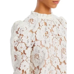 Top 10 👍 WAYF Erika Puff-Sleeve Lace Top Black 🤩 -DealsSunset & Spring Store unnamed file 171