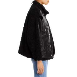 Buy 😍 BLANKNYC Sherpa & Faux Leather Biker Jacket Edge To Edge ✨ -DealsSunset & Spring Store unnamed file 19
