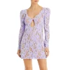 Hot Sale ⭐ For Love & Lemons Rosemary Puff Sleeve Lace Mini 👗 Dress Purple ✔️ -DealsSunset & Spring Store unnamed file 197