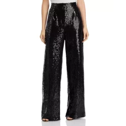 Best deal 👍 WAYF Encore Wide Leg Sequin Pants Black 🧨