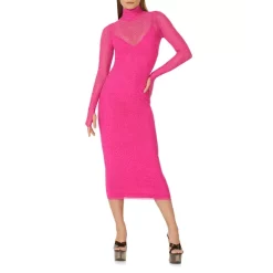 Hot Sale 🌟 AFRM Shailene Rhinestone Embellished Midi 👗 Dress Fuchsia 🤩 -DealsSunset & Spring Store unnamed file 218
