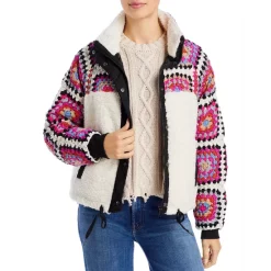 Buy ๐ BLANKNYC Mixed Media Boxy Jacket Cuddle Up ๐