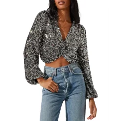 Budget 🔥 ASTR The Label Nix Crop Top Black Rainbow ⌛