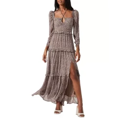 Coupon ✔️ ASTR The Label Lovestruck 👗 Dress Brown/purple 🔔