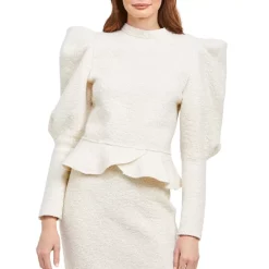 Outlet 🔥 En Saison Boucle Top Off White 👏