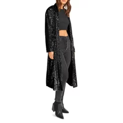 Wholesale ⭐ STEVE MADDEN Show Stopper Sequin Duster Black 😀 -DealsSunset & Spring Store unnamed file 287