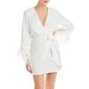 Best Pirce 🛒 WAYF Feather Wrap Mini 👗 Dress Ivory ✨ -DealsSunset & Spring Store unnamed file 294