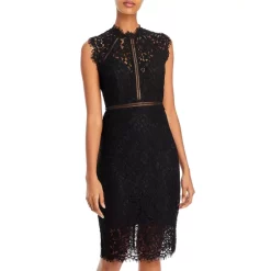 Discount ❤️ Bardot Lace Panel 👗 Dress Black 👏