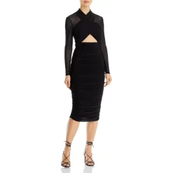 Deals ๐ Bardot Aliyah Halter Neck Midi ๐ Dress Black ๐ฏ