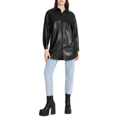 Buy ✨ STEVE MADDEN Faux Good Measure 👚 Shirt Jacket Black 🥰 -DealsSunset & Spring Store unnamed file 368