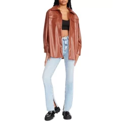 Buy ✨ STEVE MADDEN Faux Good Measure 👚 Shirt Jacket Black 🥰 -DealsSunset & Spring Store unnamed file 369