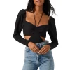 Best Sale ⭐ ASTR The Label Dionne Cutout Bodysuit Black ✔️ -DealsSunset & Spring Store unnamed file 370