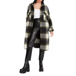 Top 10 🔔 STEVE MADDEN Chloe Plaid Shacket Olive Night 🎉