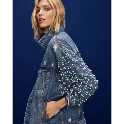 Coupon 🔔 Sunset & Spring Embellished Denim Jacket - 100% Exclusive 🔥 -DealsSunset & Spring Store unnamed file 4