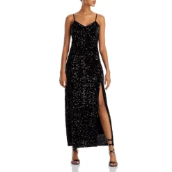 Promo 👍 Lucy Paris Serena Sequin Maxi 👗 Dress Pink ✨