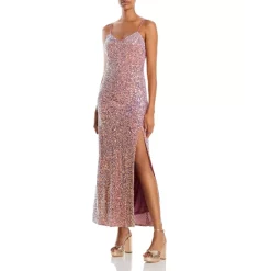 Promo 👍 Lucy Paris Serena Sequin Maxi 👗 Dress Pink ✨ -DealsSunset & Spring Store unnamed file 412