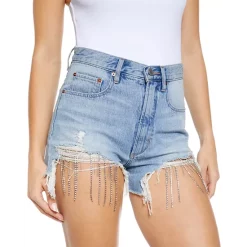 Top 10 🧨 Blue Revival All Chained Up High Rise Cutoff Denim Shorts In Angel Falls 🤩 -DealsSunset & Spring Store unnamed file 433