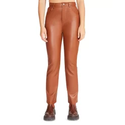 Deals ✔️ STEVE MADDEN BB Dakota By Josie Faux Leather Pants Cognac 💯