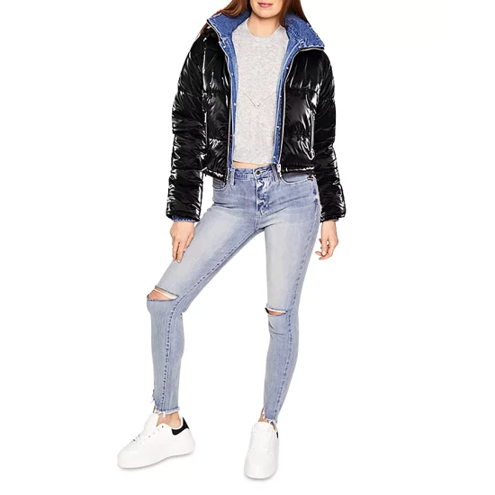 Promo ๐ Blue Revival Mixed Media Puffer Jacket Silver Light Wash ๐คฉ 3 Promo ๐ Blue Revival Mixed Media Puffer Jacket Silver Light Wash ๐คฉ