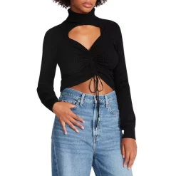 Deals ๐ STEVE MADDEN Hazel Cutout Sweater Black ๐