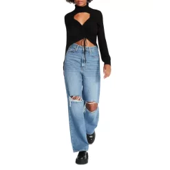 Deals 🌟 STEVE MADDEN Hazel Cutout Sweater Black 😀 -DealsSunset & Spring Store unnamed file 465