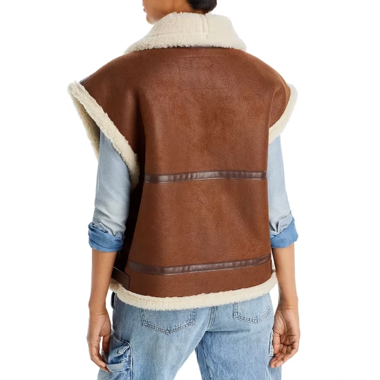 Best Pirce โ๏ธ Moon River Faux Shearling Vest Cream ๐ 3 Best Pirce โ๏ธ Moon River Faux Shearling Vest Cream ๐ - Image 2