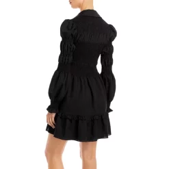 Cheap 🌟 WAYF Smocked Mini 👚 Shirt 👗 Dress Black Shadow Stripe ❤️ -DealsSunset & Spring Store unnamed file 482