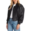 New 😍 STEVE MADDEN Parker Faux Leather Bomber Jacket Black 😀 -DealsSunset & Spring Store unnamed file 484