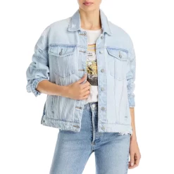 Top 10 ๐ BLANKNYC Distressed Denim Oversized Trucker Jacket Hot Morning ๐