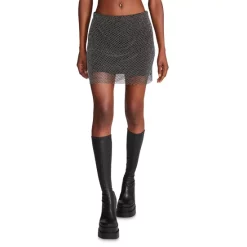 Top 10 โ STEVE MADDEN Charlize Crystal Mesh Mini ๐ Skirt Black ๐คฉ