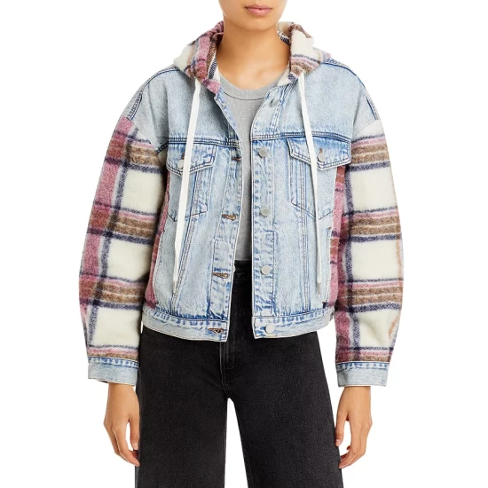 Budget ๐คฉ BLANKNYC Denim & Plaid Fleece Hooded Jacket Starflower ๐ 3 Budget ๐คฉ BLANKNYC Denim & Plaid Fleece Hooded Jacket Starflower ๐