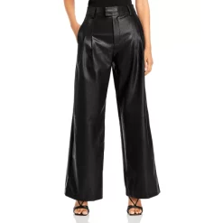 Deals 👍 Line & Dot Mika Faux Leather Pants Black 😀