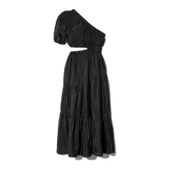 Brand new ⭐ Moon River One Shoulder Midi 👗 Dress Black 💯 -DealsSunset & Spring Store unnamed file 568