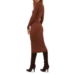 Deals 🌟 ASTR The Label Abilene Ribbed Sweater 👗 Dress Nutmeg 🔔 -DealsSunset & Spring Store unnamed file 571