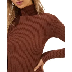 Deals 🌟 ASTR The Label Abilene Ribbed Sweater 👗 Dress Nutmeg 🔔 -DealsSunset & Spring Store unnamed file 572