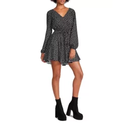 Discount 🛒 STEVE MADDEN Kara Floral Print 👗 Dress Black 🥰 -DealsSunset & Spring Store unnamed file 583