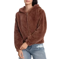 Best Sale 😉 Avec Les Filles Hooded Faux Fur Jacket Sienna 👏 -DealsSunset & Spring Store unnamed file 605