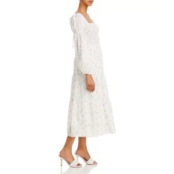 Best reviews of 😍 Lucy Paris Mora Floral-Print Cotton Eyelet 👗 Dress White Floral 🤩 -DealsSunset & Spring Store unnamed file 612