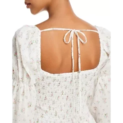Best reviews of 😍 Lucy Paris Mora Floral-Print Cotton Eyelet 👗 Dress White Floral 🤩 -DealsSunset & Spring Store unnamed file 614
