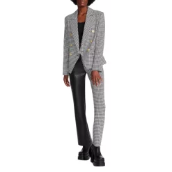 Cheapest ⭐ STEVE MADDEN Naomi Houndstooth Double Breasted Blazer White 🧨 -DealsSunset & Spring Store unnamed file 632