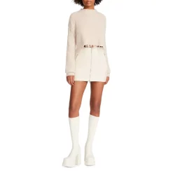 Best Sale ⌛ STEVE MADDEN Camille Raw Edge Sweater Oatmeal 👍 -DealsSunset & Spring Store unnamed file 638