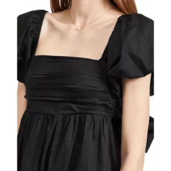 Deals ❤️ En Saison Cotton Puff Sleeve Mini 👗 Dress Black ❤️ -DealsSunset & Spring Store unnamed file 668