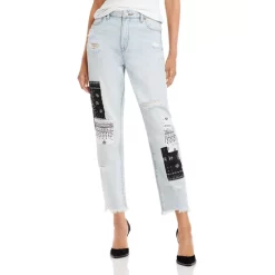 Best Pirce 🔔 BLANKNYC High Rise Patchwork Straight Leg 👖 Jeans In Late Night 👍