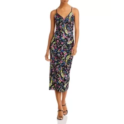 Cheapest ๐ฅฐ AFRM Amina Mesh ๐ Dress Noir Paisley โญ