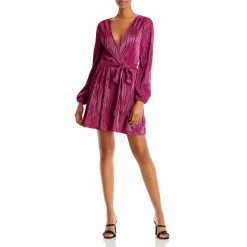 Promo 🌟 Bardot Bellissa Pleated 👗 Dress Pop Pink 🔥