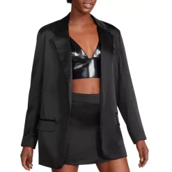 New ❤️ STEVE MADDEN Smooth Talk Satin Blazer White ✔️ -DealsSunset & Spring Store unnamed file 702