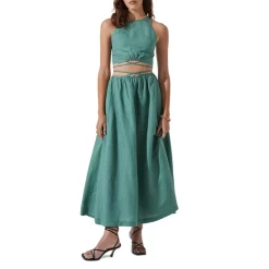 Budget 🎉 ASTR The Label Divine Crop Top Dark Sage ⭐